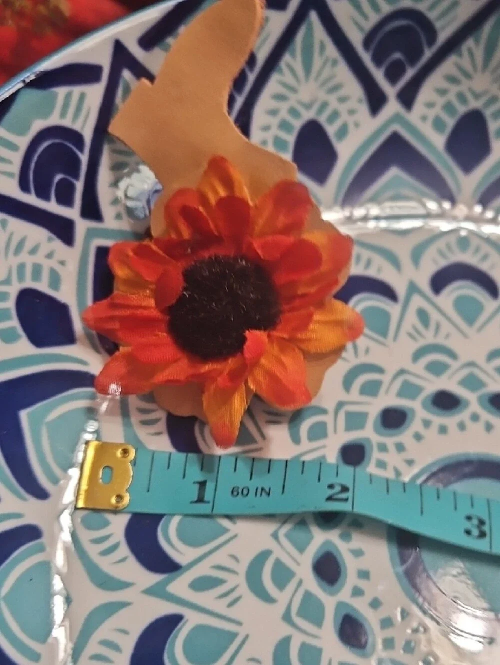 Hand Crafted Sunflower Cowgirl Boot Pet Collar Floral Charm Accent NEW Gifted